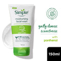 Kind To Skin Moisturising Facial Wash, Reduces Dryness with Panthenol for Dry Skin (150ml) Simple