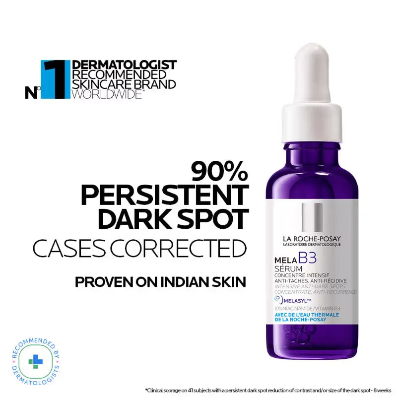 Mela B3 Serum, For Anti-Dark Spots & Pigmented Skin with Melasyl + 10% Niacinamide (30ml) La Roche-Posay