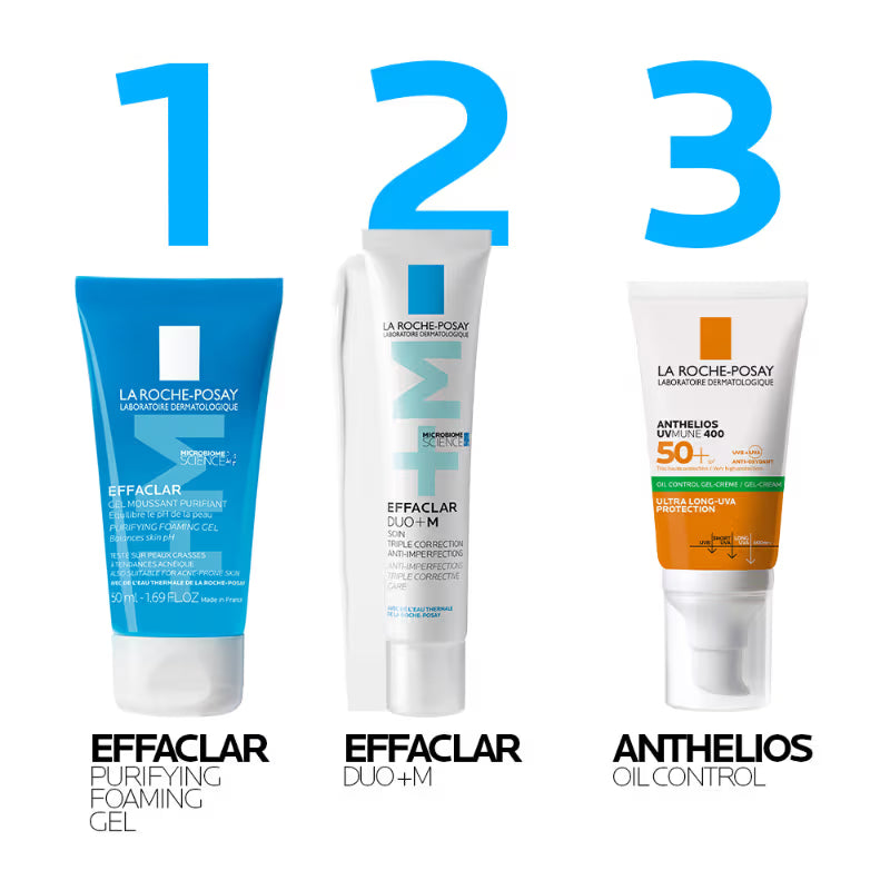Effaclar Purifying Anti-Acne Gel Face wash, Gentle Cleanser for Oily, Acne Prone skin(50ml) La Roche-Posay