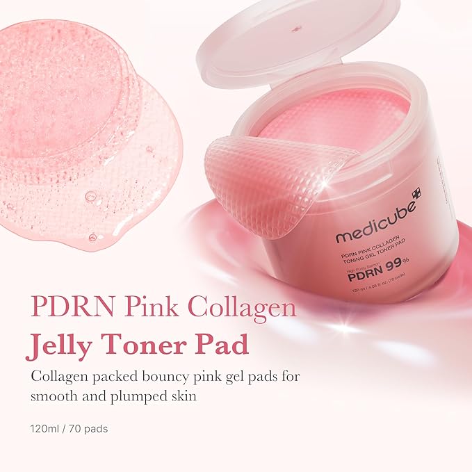 PDRN Pink Collagen Toning Gel Toner Pad(70pcs) Medicube