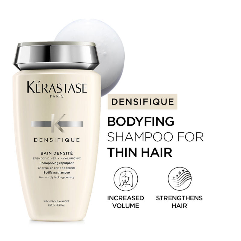 Densifique Shampoo For Thinning Hair, With Hyaluronic Acid, Adds Volume(250ml) Kerastase