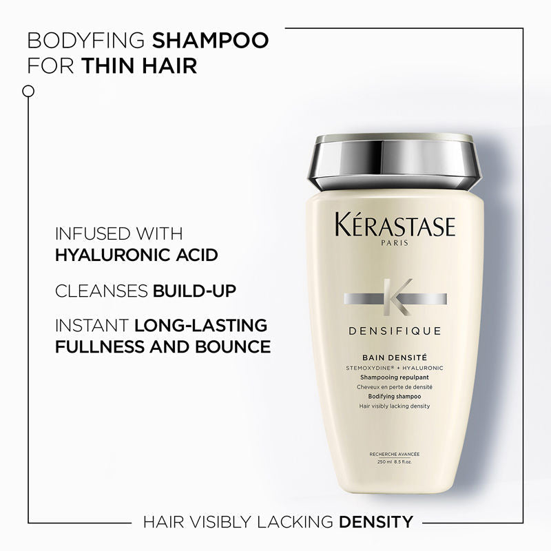 Densifique Shampoo For Thinning Hair, With Hyaluronic Acid, Adds Volume(250ml) Kerastase