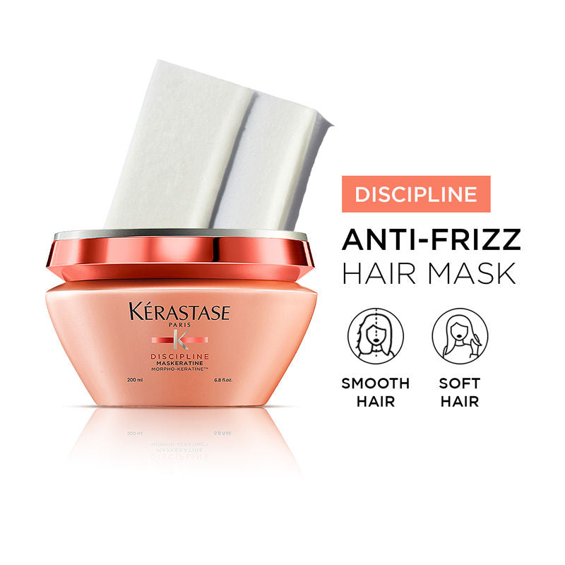 Discipline Maskeratine Mask For Frizzy Hair, With Morpho-Keratine(200ml) Kerastase