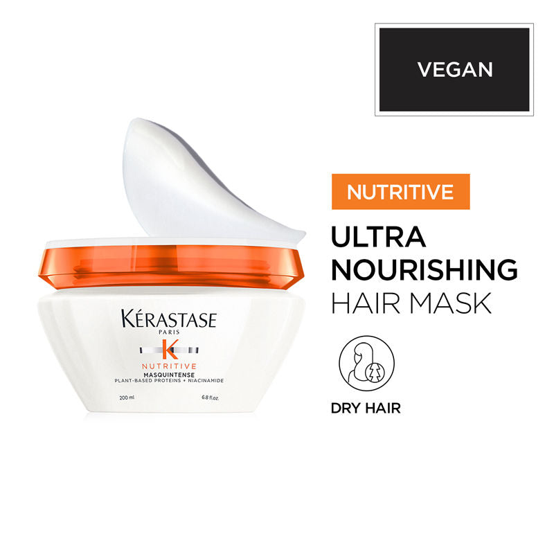 Nutritive Masquintense Hair Mask, With Proteins & Niacinamide, Vegan(200ml) Kerastase