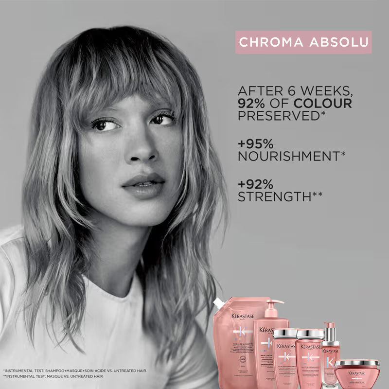 Chroma Absolu Bain Respect Shampoo For Colour Treated Fine Hair, Sulphate-Free(250ml) Kerastase
