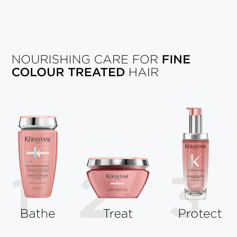 Chroma Absolu Bain Respect Shampoo For Colour Treated Fine Hair, Sulphate-Free(250ml) Kerastase