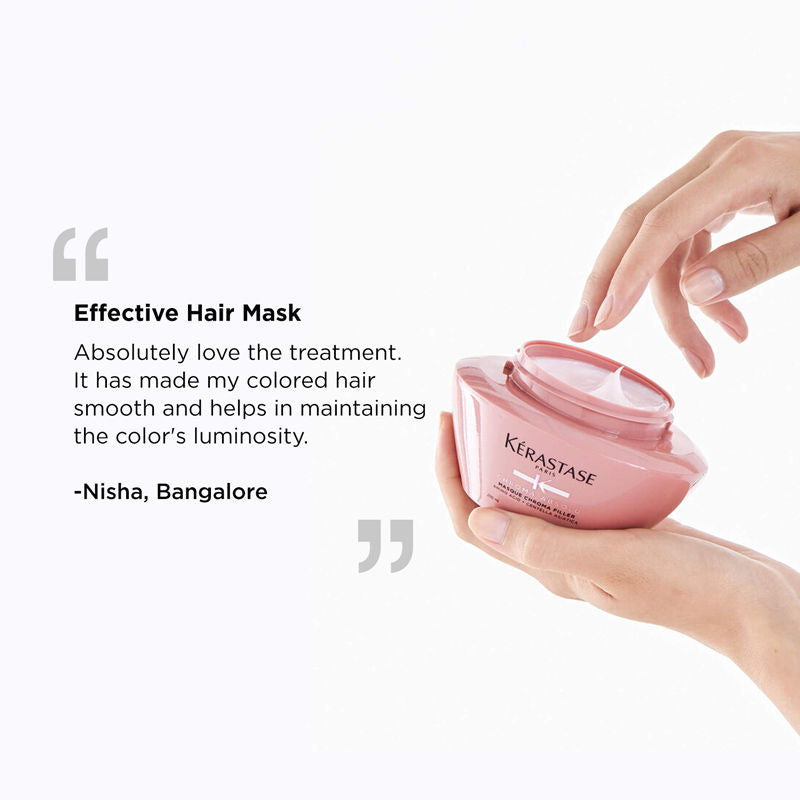 Chroma Absolu Masque Chroma Filler Hair Mask For Color Protection & Nourishment, With Amino Acid(200ml) Kerastase