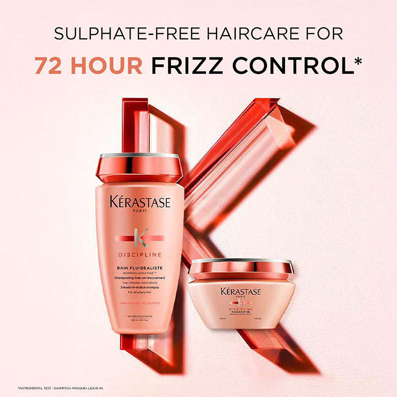 Discipline Fluidealiste Shampoo For Frizzy Hair, With Morpho-Keratine, Sulphate-Free(250ml) Kerastase