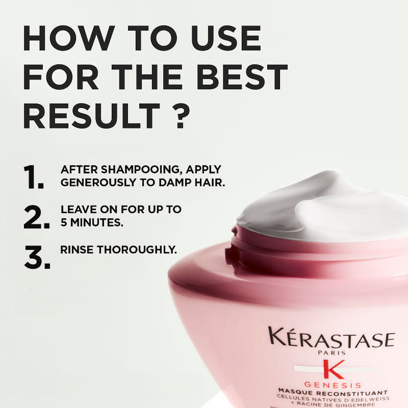 Genesis Hair Mask For Medium To Thick Hair, Adds Strength & Reduces Hair Breakage(200ml) Kerastase