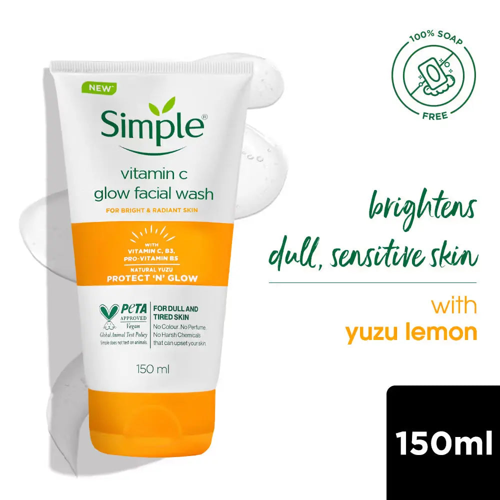 Protect N Glow Vitamin C Glow Facial Wash (150ml) Simple