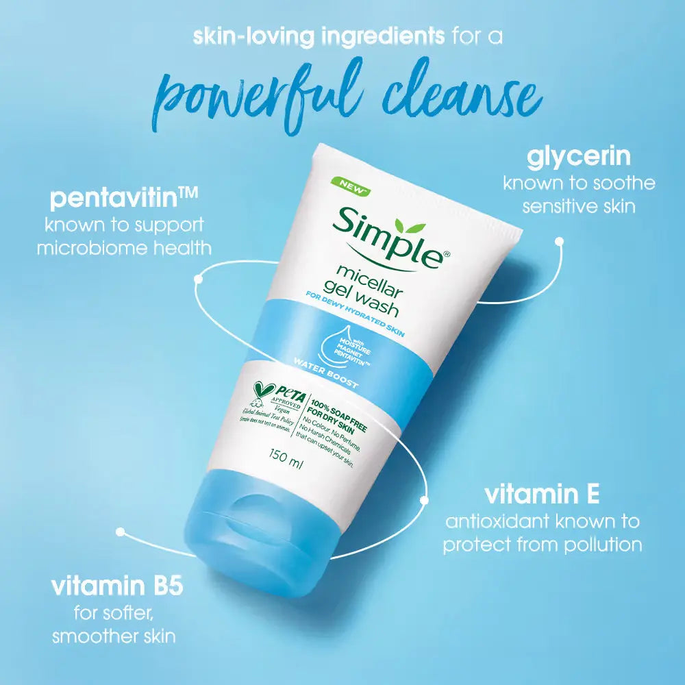 Water Boost Micellar Facial Wash (150ml) Simple