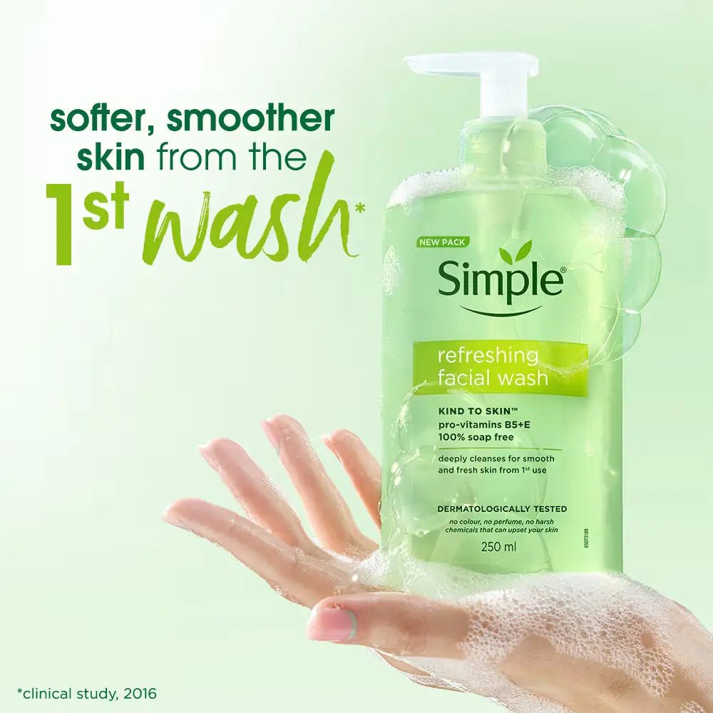Kind to Skin Refreshing Facewash Mild Face Wash for Sensitive Skin (250ml) Simple