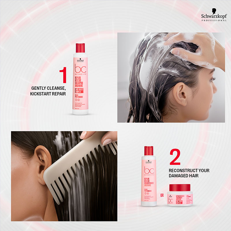 Bonacure Peptide Repair Rescue Micellar Shampoo + Treatment Combo Schwarzkopf