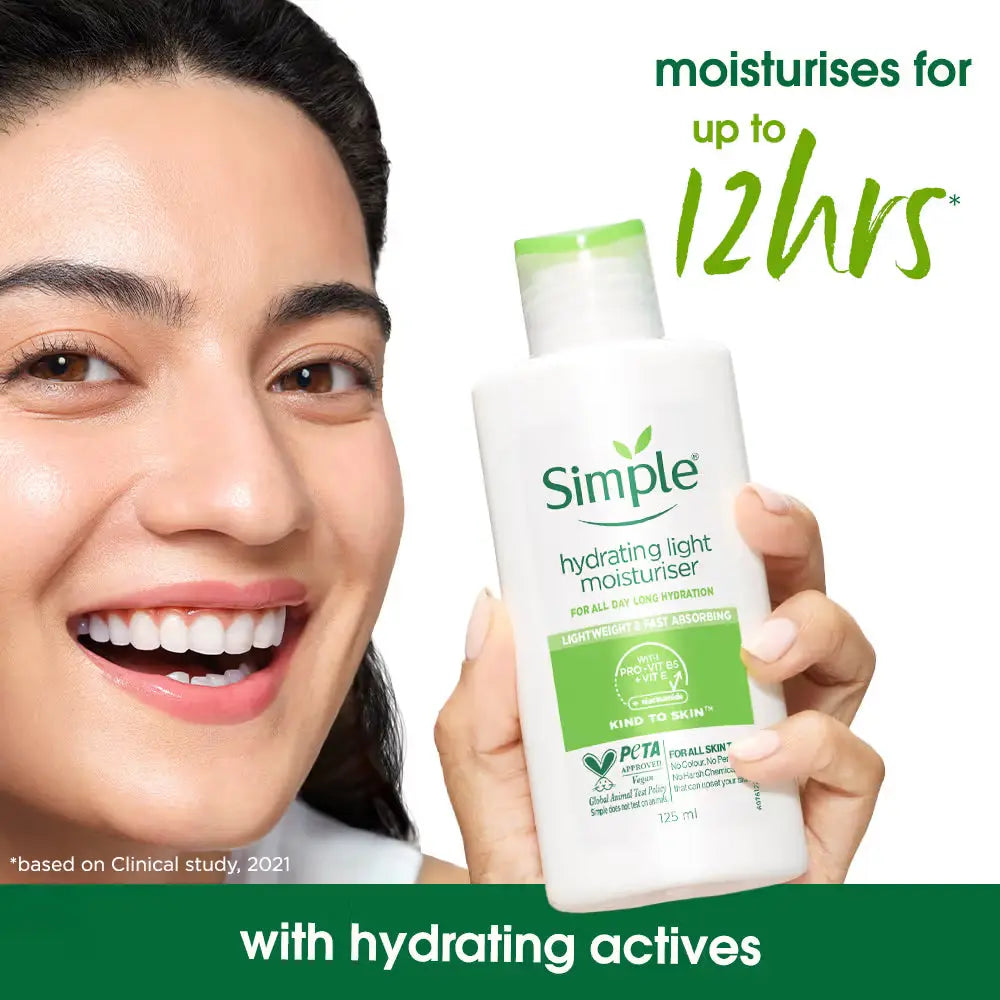 Kind to Skin Hydrating Light Moisturizer All Skin Types Moisturizer (125ml) Simple