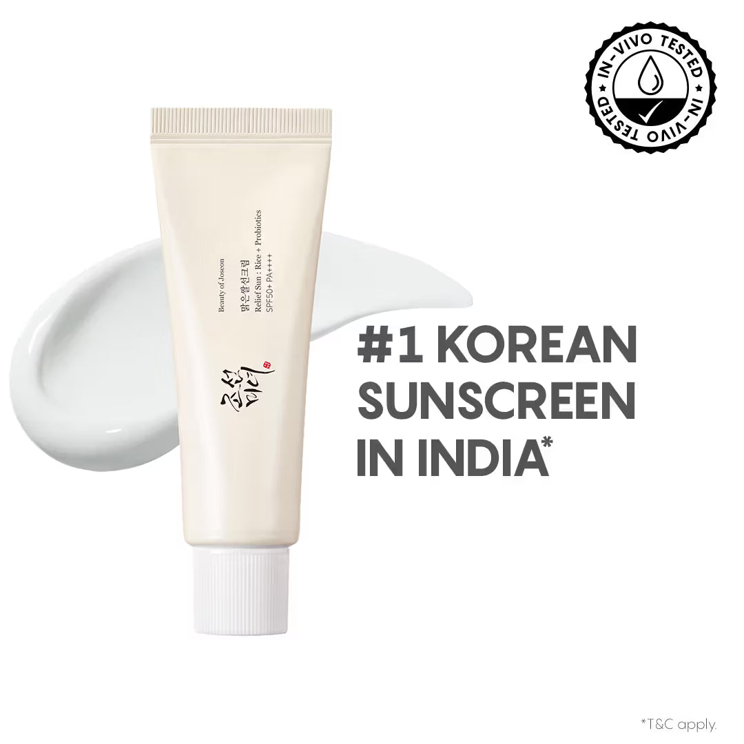 Relief Sunscreen Rice + Probiotics SPF 50+ PA++++ (50ml) Beauty Of Joseon