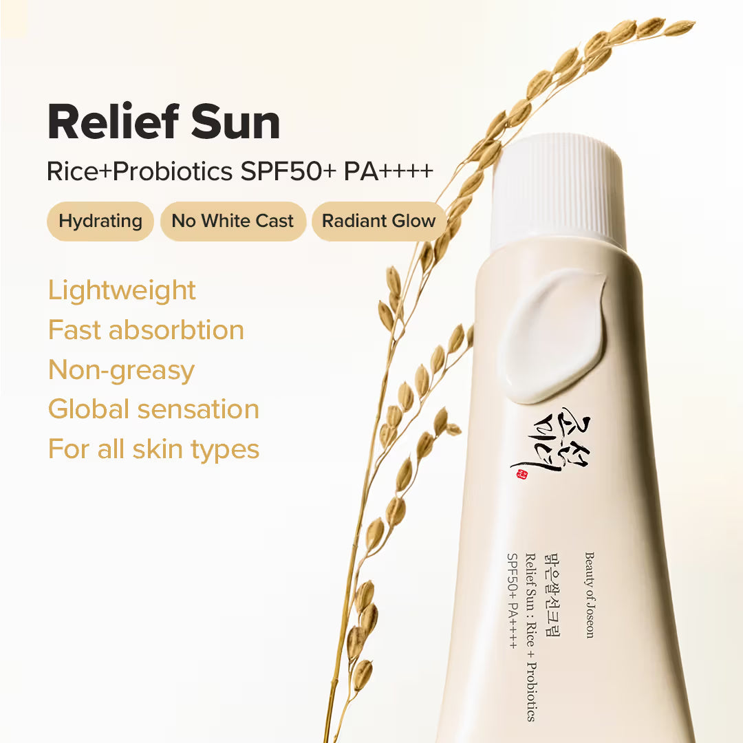 Relief Sunscreen Rice + Probiotics SPF 50+ PA++++ (50ml) Beauty Of Joseon