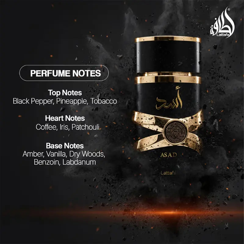 Asad Long Lasting Unisex Eau De Parfum Lattafa