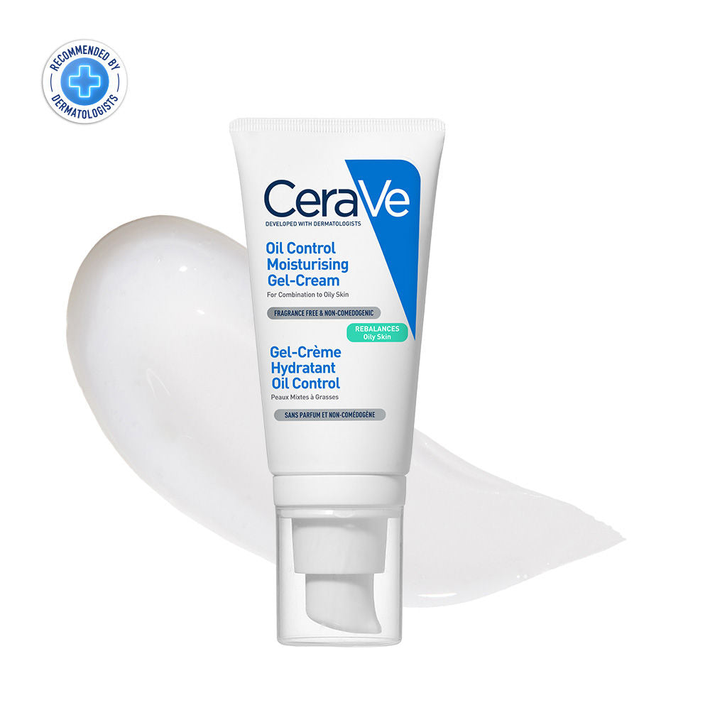 Oil Control Gel-Cream Lightweight Moisturizer For Oily & Combination Skin With Shine Control(52ml) CeraVe