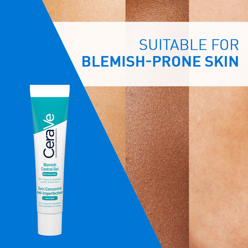 Blemish Control Gel with 2% Salicylic Acid, AHA & Niacinamide for Acne Spot Treatment(40ml) CeraVe
