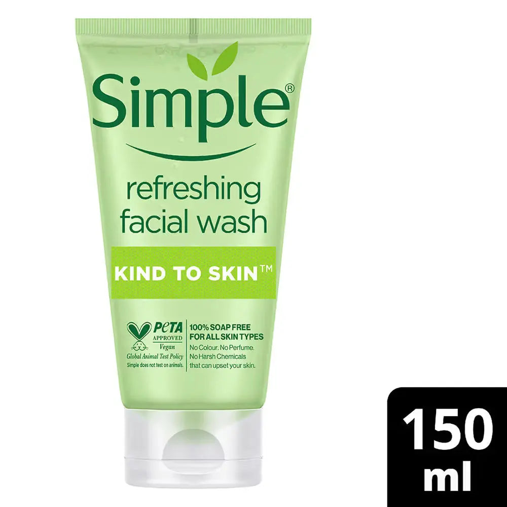 Kind To Skin Refreshing Facial Wash + Soothing Facial Toner + Hydrating Light Moisturiser (3 pcs) Simple