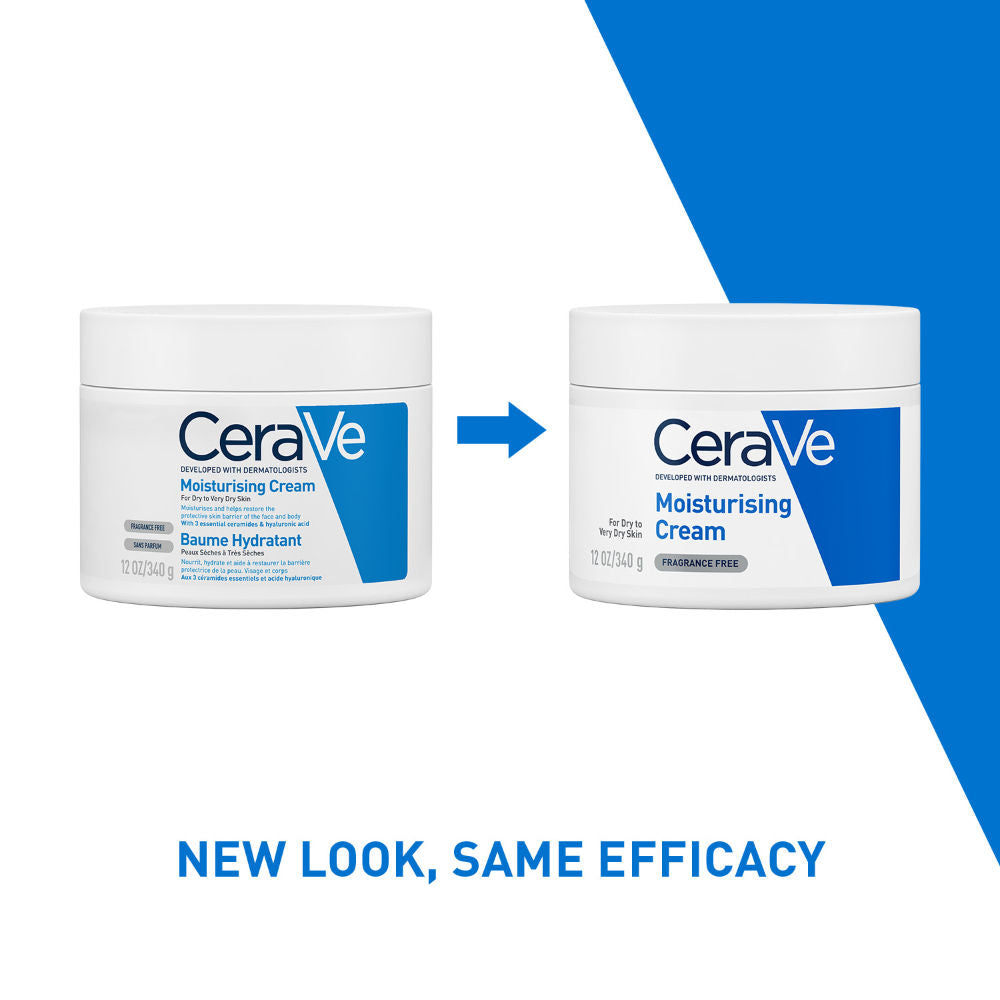 Moisturizer For Dry Skin, Barrier Repair Cream with Ceramides, Dermatologist recommended(340 g) CeraVe