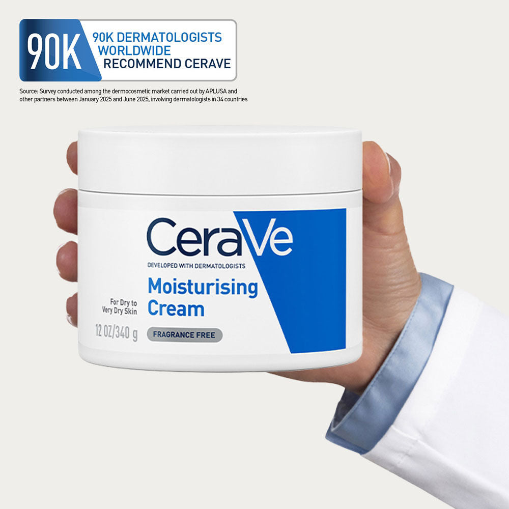 Moisturizer For Dry Skin, Barrier Repair Cream with Ceramides, Dermatologist recommended(340 g) CeraVe