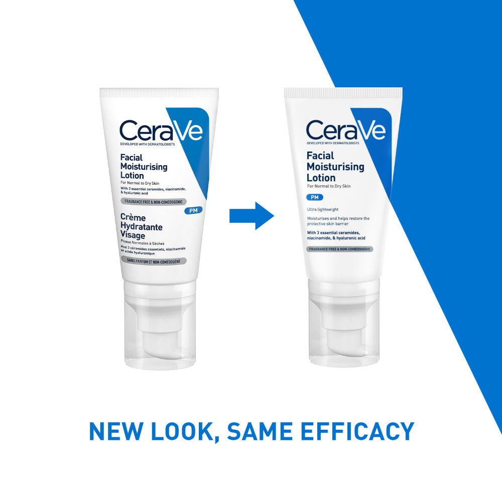PM Facial Moisturizer Lightweight Night Cream with Ceramides, Niacinamide & Hyaluronic Acid(50 g) CeraVe