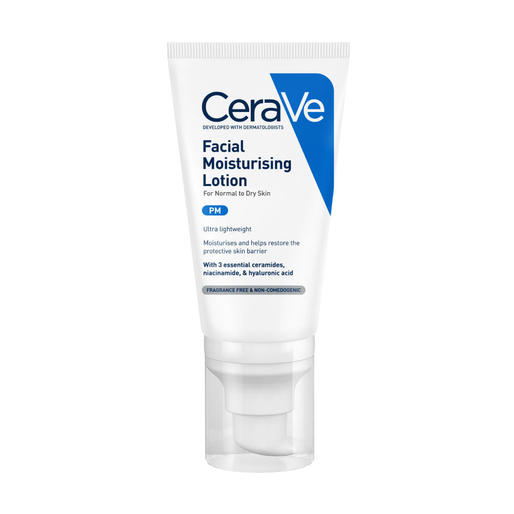 PM Facial Moisturizer Lightweight Night Cream with Ceramides, Niacinamide & Hyaluronic Acid(50 g) CeraVe