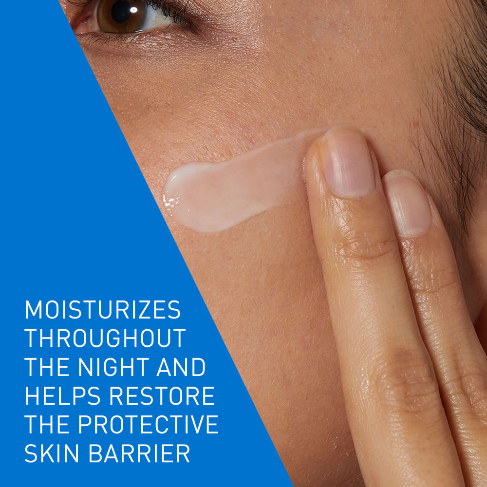 PM Facial Moisturizer Lightweight Night Cream with Ceramides, Niacinamide & Hyaluronic Acid(50 g) CeraVe