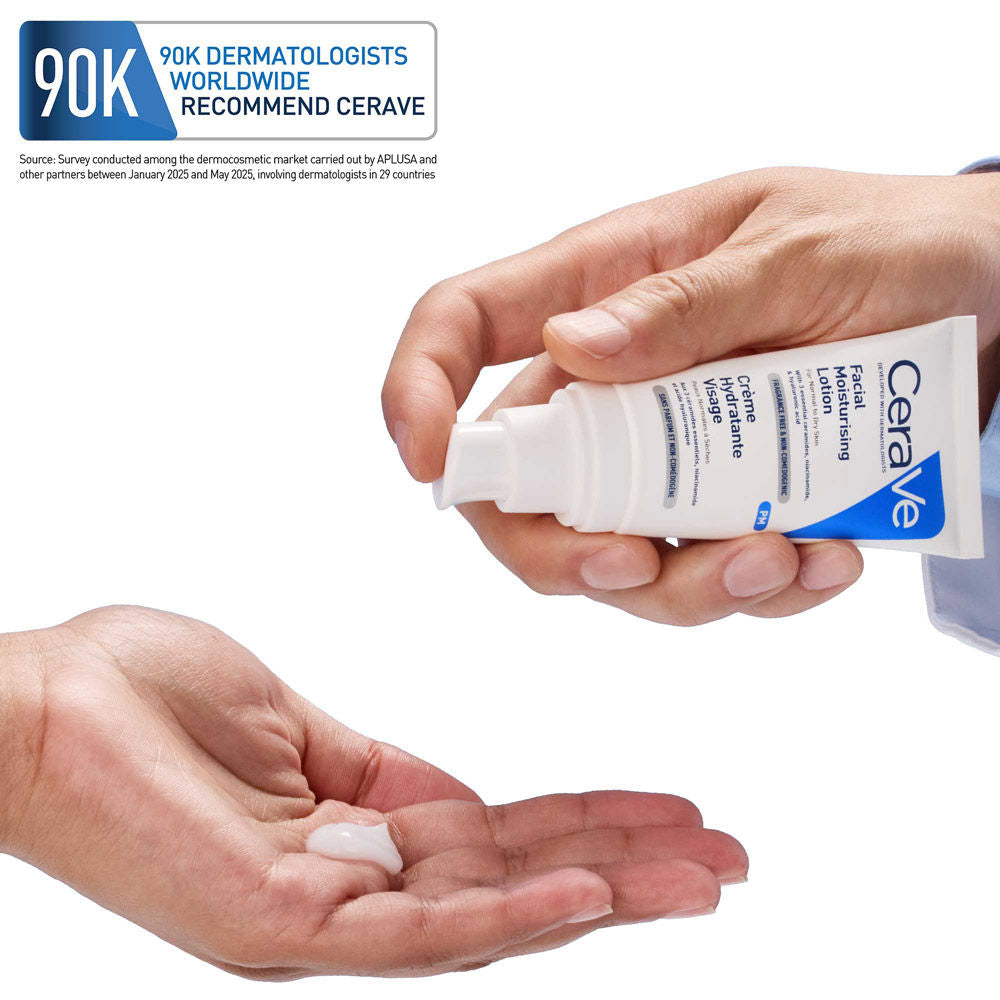 PM Facial Moisturizer Lightweight Night Cream with Ceramides, Niacinamide & Hyaluronic Acid(50 g) CeraVe