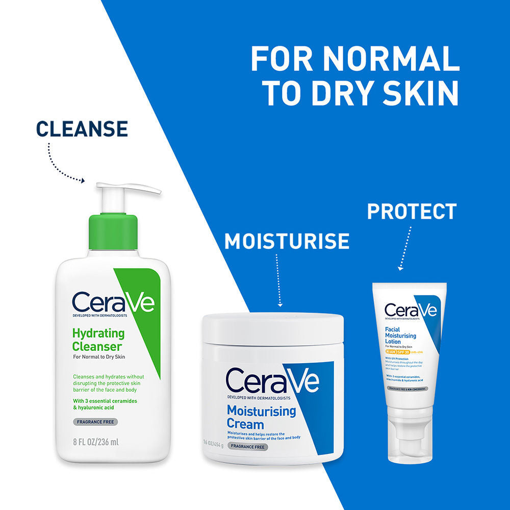 AM Facial Moisturizer With Sunscreen SPF 30 UVB + UVA, Dermatologist Recommended Day Cream(50 g) CeraVe