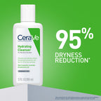 Hydrating Cleanser Non-Foaming Face Wash for Dry Skin with Ceramides & Hyaluronic Acid(88ml) CeraVe