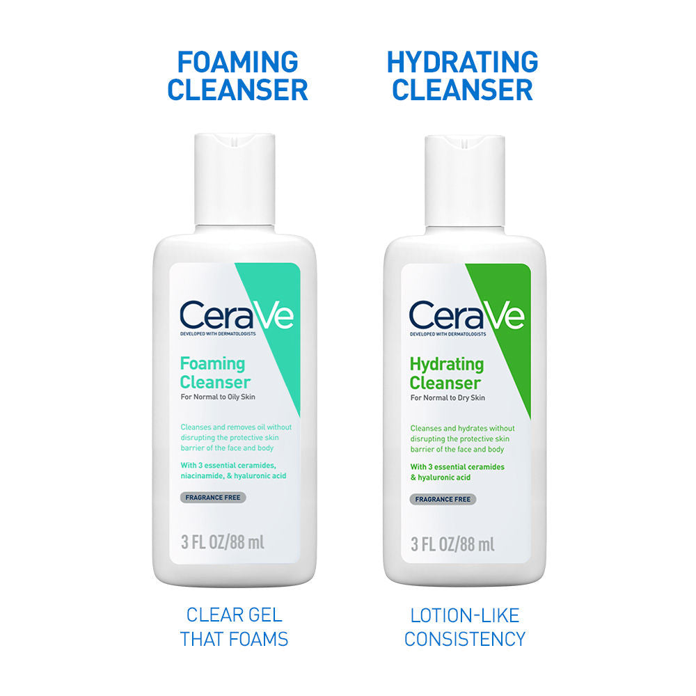 Foaming Cleanser Face Wash For Oily Skin with Hyaluronic Acid, Ceramides & Niacinamide(88ml) CeraVe