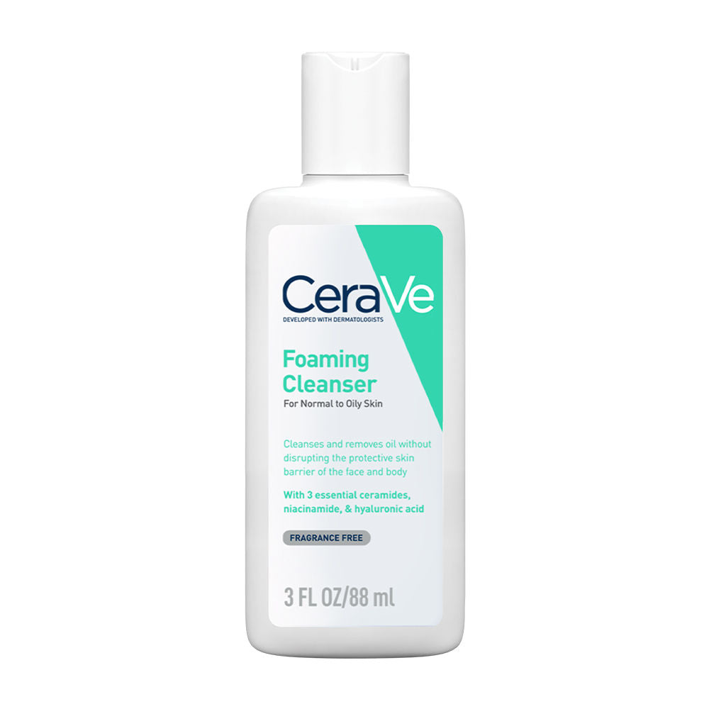 Foaming Cleanser Face Wash For Oily Skin with Hyaluronic Acid, Ceramides & Niacinamide(88ml) CeraVe
