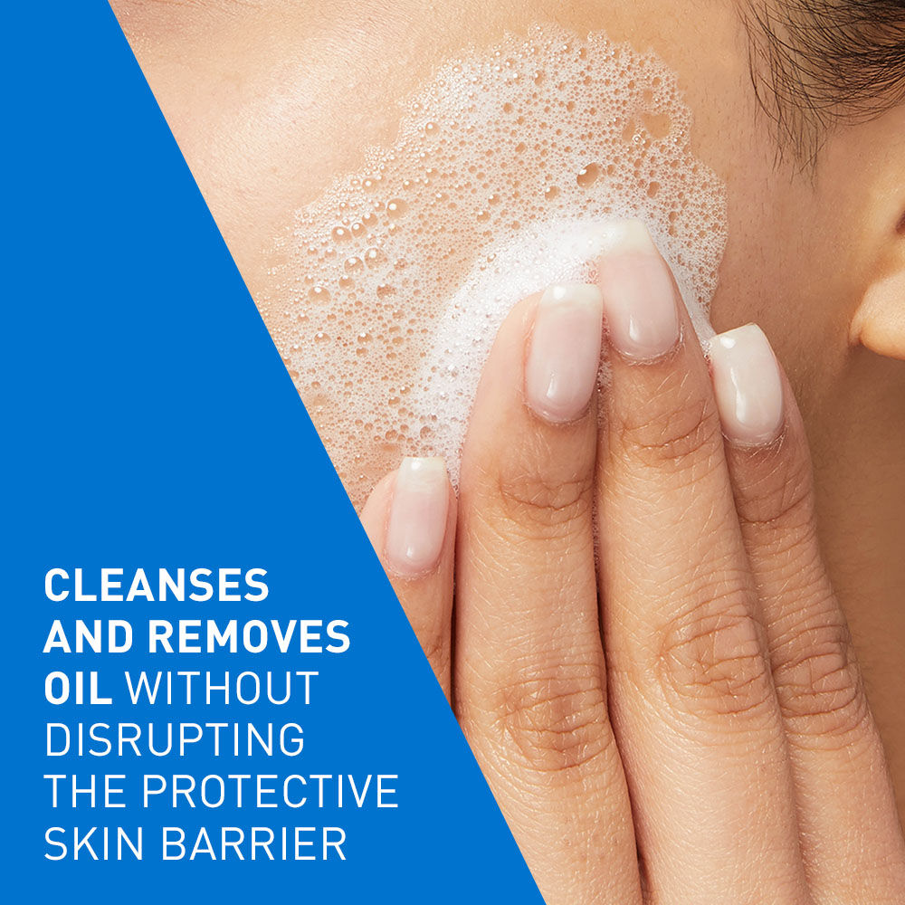 Foaming Cleanser Face Wash For Oily Skin with Hyaluronic Acid, Ceramides & Niacinamide(88ml) CeraVe