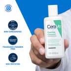 Foaming Cleanser Face Wash For Oily Skin with Hyaluronic Acid, Ceramides & Niacinamide(88ml) CeraVe