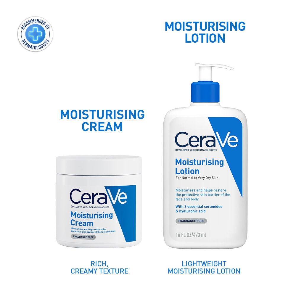 Moisturizing Lotion for Normal to Dry Skin with Ceramides & Hyaluronic Acid(473ml) CeraVe