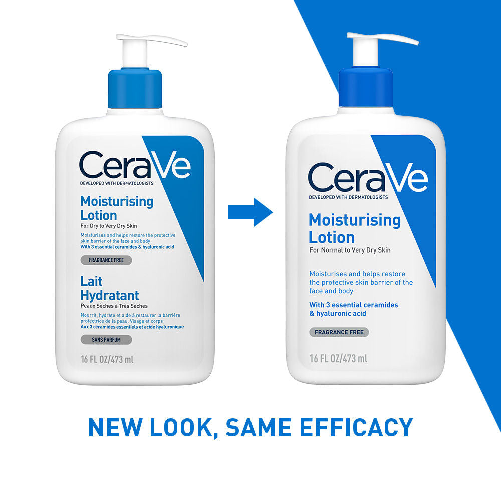 Moisturizing Lotion for Normal to Dry Skin with Ceramides & Hyaluronic Acid(473ml) CeraVe