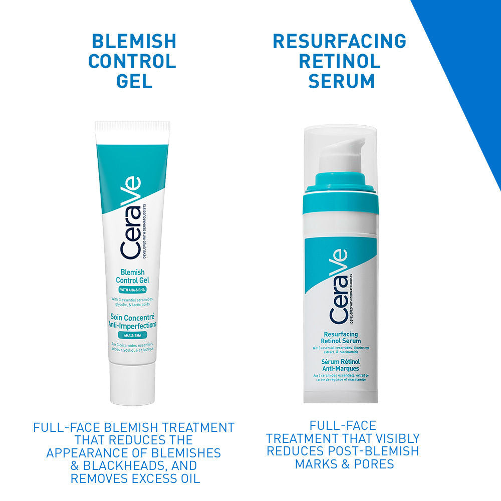 Resurfacing Retinol Serum, Reduces Acne Marks with Licorice Root Extract & Niacinamide(30ml) CeraVe