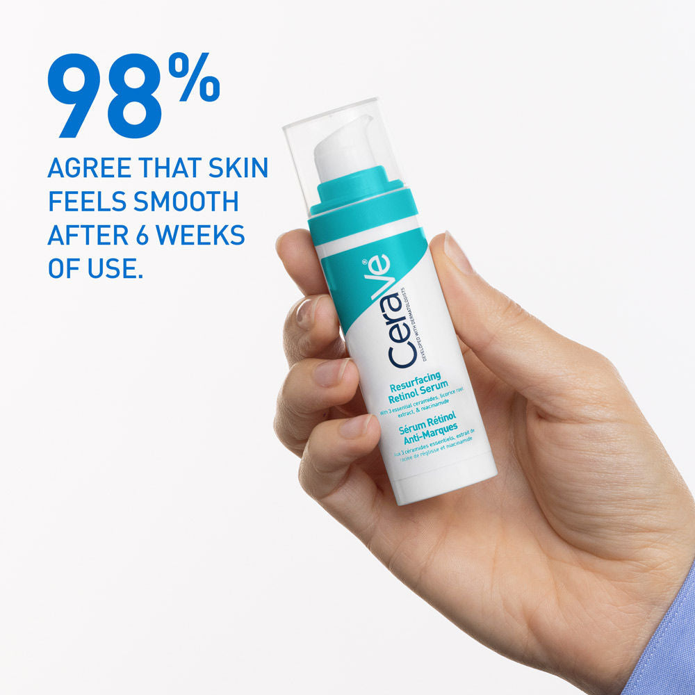 Resurfacing Retinol Serum, Reduces Acne Marks with Licorice Root Extract & Niacinamide(30ml) CeraVe