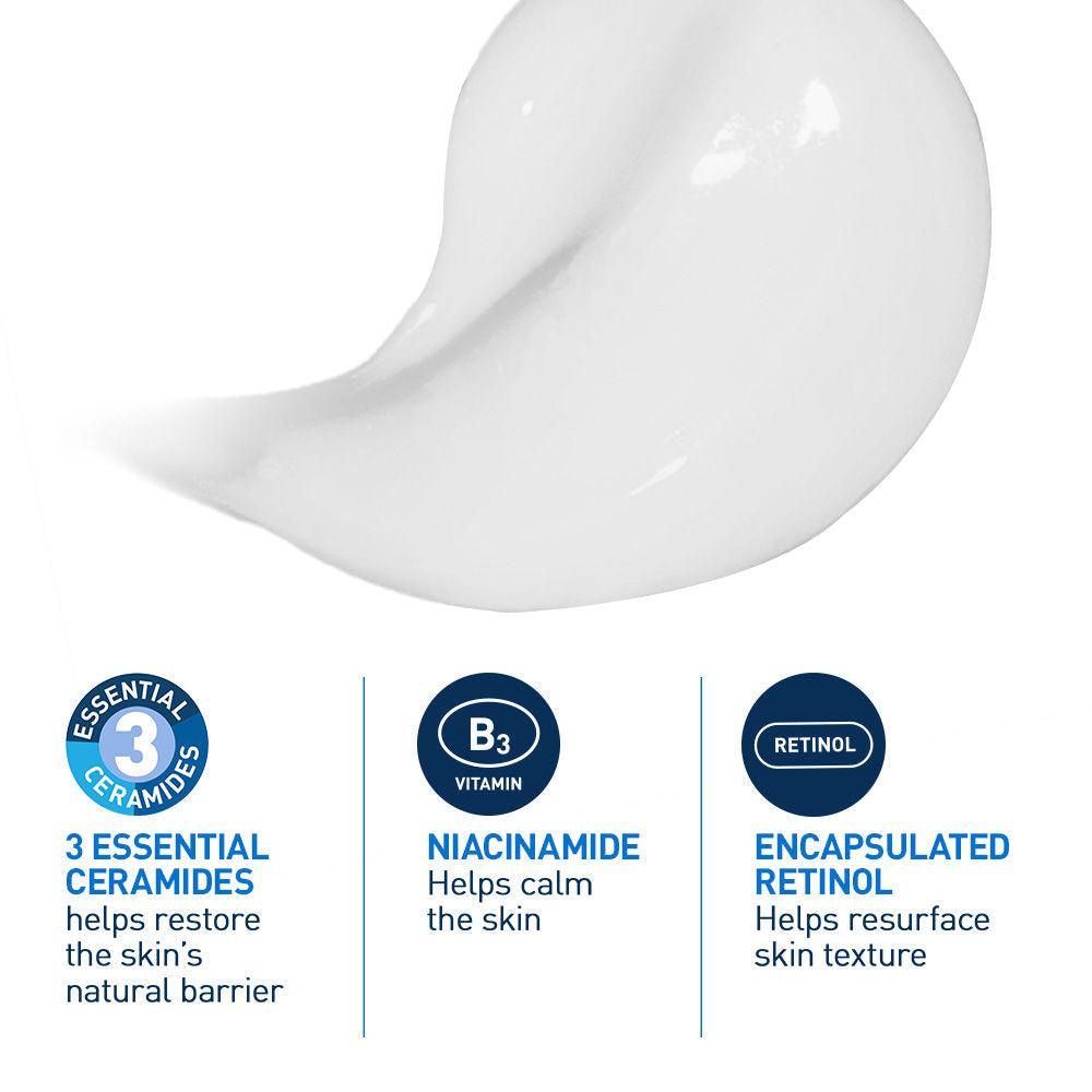 Resurfacing Retinol Serum, Reduces Acne Marks with Licorice Root Extract & Niacinamide(30ml) CeraVe
