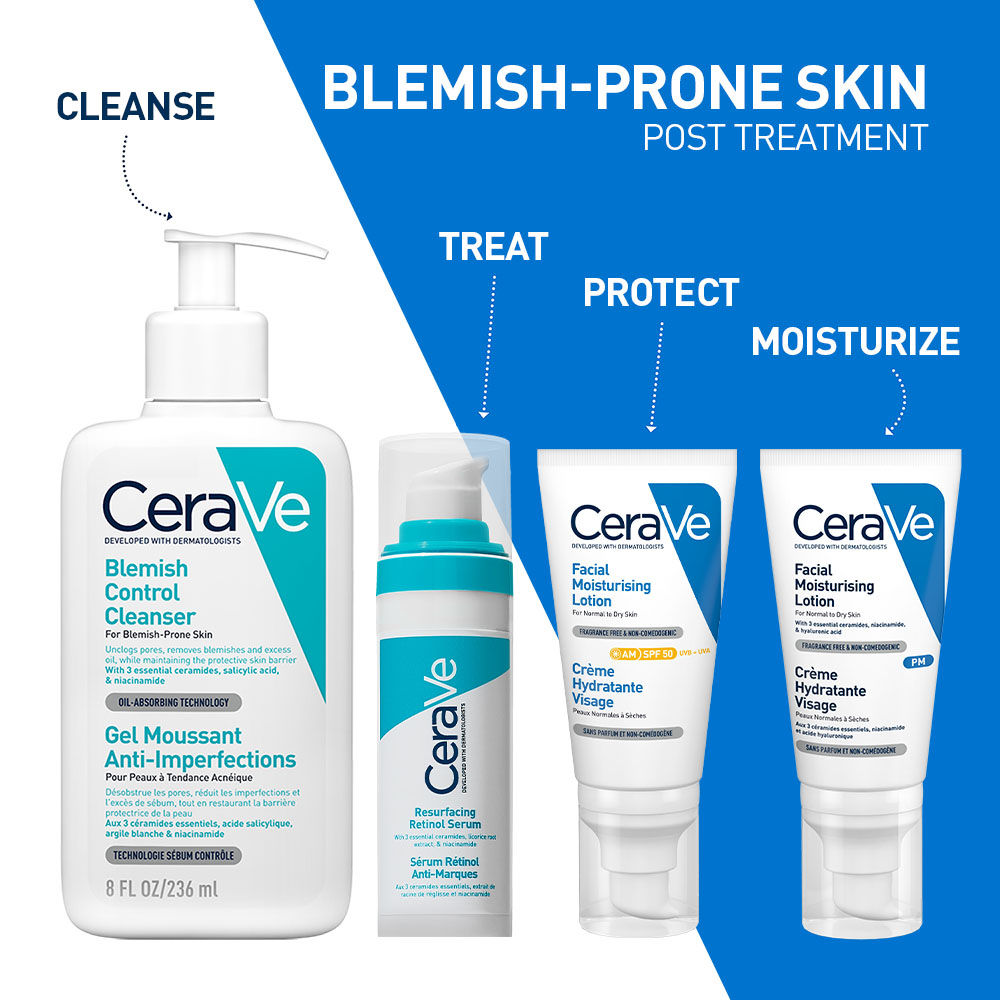 Resurfacing Retinol Serum, Reduces Acne Marks with Licorice Root Extract & Niacinamide(30ml) CeraVe