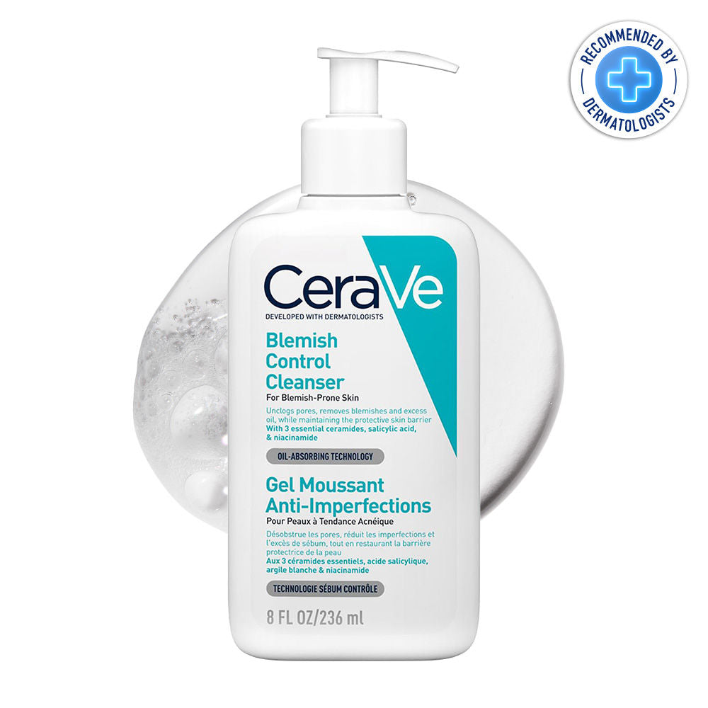 Blemish Control Cleanser with 2% Salicylic Acid & Niacinamide for Acne-prone skin(236ml) CeraVe