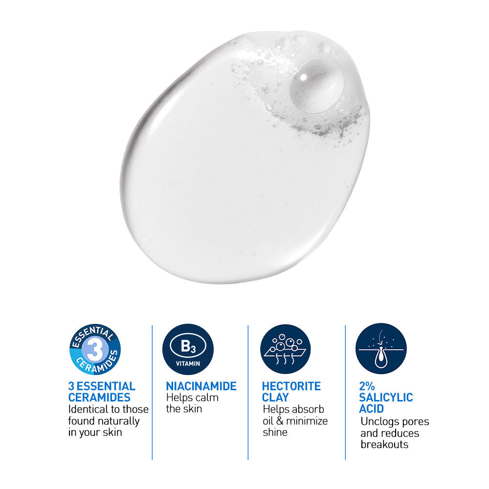 Blemish Control Cleanser with 2% Salicylic Acid & Niacinamide for Acne-prone skin(236ml) CeraVe