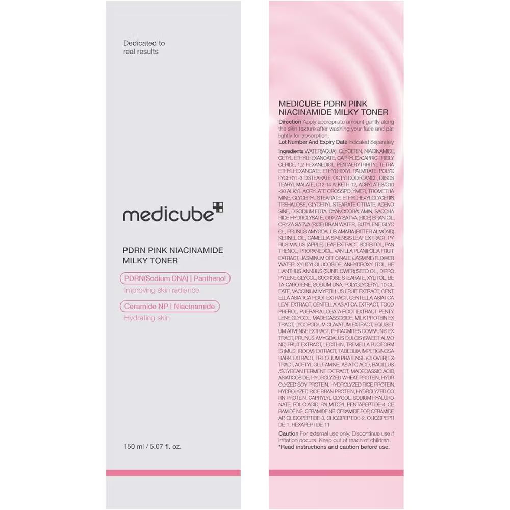 PDRN Pink Niacinamaide Milky Toner Medicube