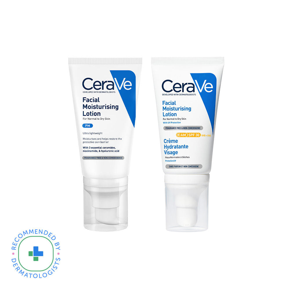 AM Moisturizing Lotion with SPF 30 & Night Cream - Day & Night Moisturizer Combo(2 pcs) CeraVe