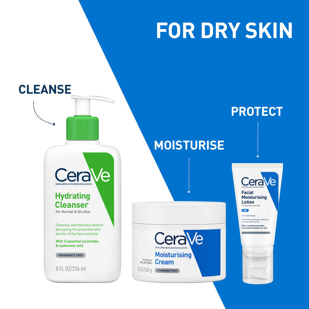 Facewash & Moisturizer Combo with Ceramides - Daily Skincare Routine for Normal To Dry Skin(2 pcs) My Brand Hub