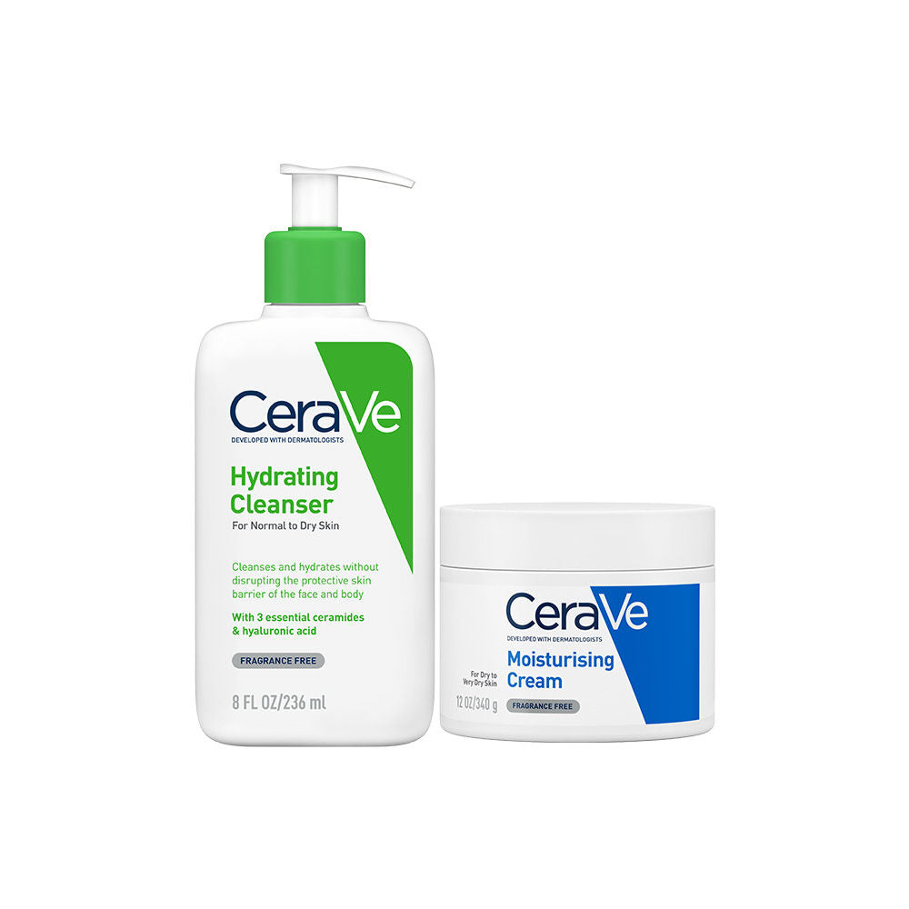 Facewash & Moisturizer Combo with Ceramides - Daily Skincare Routine for Normal To Dry Skin(2 pcs) My Brand Hub