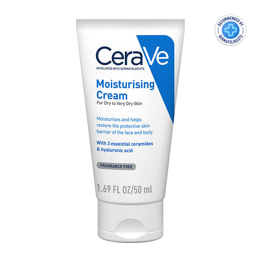 Morning Skincare Combo of Facewash, Moisturizer, SPF 50- Routine for Normal To Dry Skin CeraVe