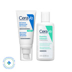 Oil Control Gel Moisturizer & Foaming Face wash, Skincare Combo for Oily & Combination Skin CeraVe